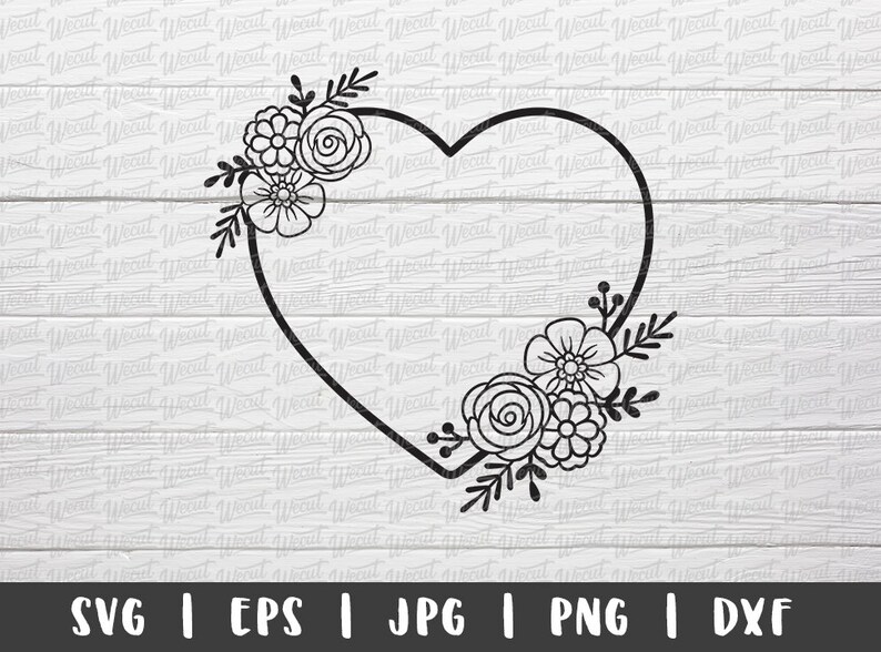Free Free 74 Flower Heart Svg Free SVG PNG EPS DXF File