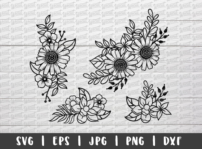 Download Flower Bouquet SVG files for Cricut / Daisy svg ...
