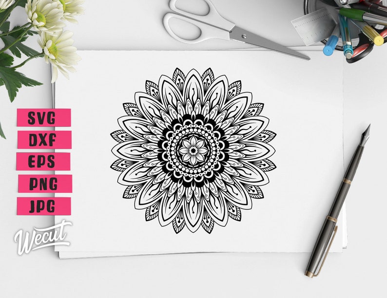 Download Sunflower Mandala SVG files for Cricut Project / Sunflower ...