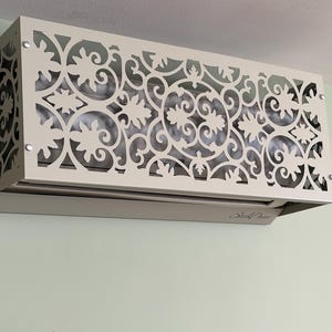 Decorative Air Conditioner Cover for Indoor Unit, Metal Laser Cut Personalized Ac Unit Cover, Mini Split Cover
