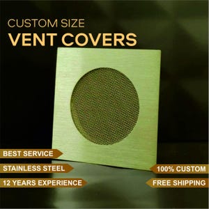 Custom Size Steel Air Vent Covers, Personalized Ventilation Grilles, HVAC System Covers