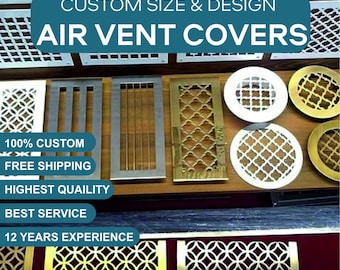 Any size Grilles, Custom Steel Air Ventilation Covers, HVAC System Covers, radiator cover, magnetic vent cover