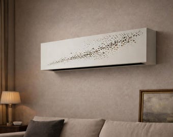 Decorative Air Conditioner Cover for Indoor Unit, Metal Laser Cut Personalized Ac Unit Cover, Mini Split Cover