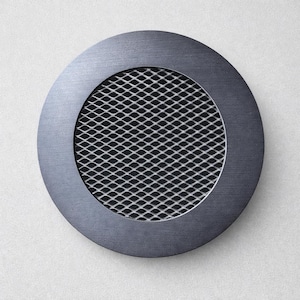 Griglie di ventilazione rotonde - Coperture di ventilazione moderne in acciaio inossidabile piatto - Pannelli di flusso d'aria in metallo personalizzati - Registri in metallo personalizzati
