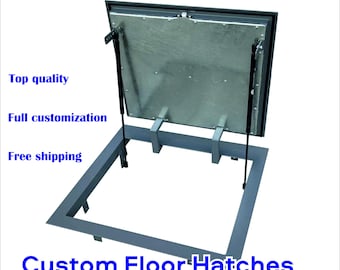 Steel floor access door, metal floor hatch, recessed floor access panel, flush access door, underground access door, floor access cover