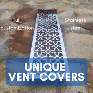 Custom vent cover, decorative vent, hvac vent cover, return air vent covers, vent cover, wall vent cover, return air grille, radiator cover