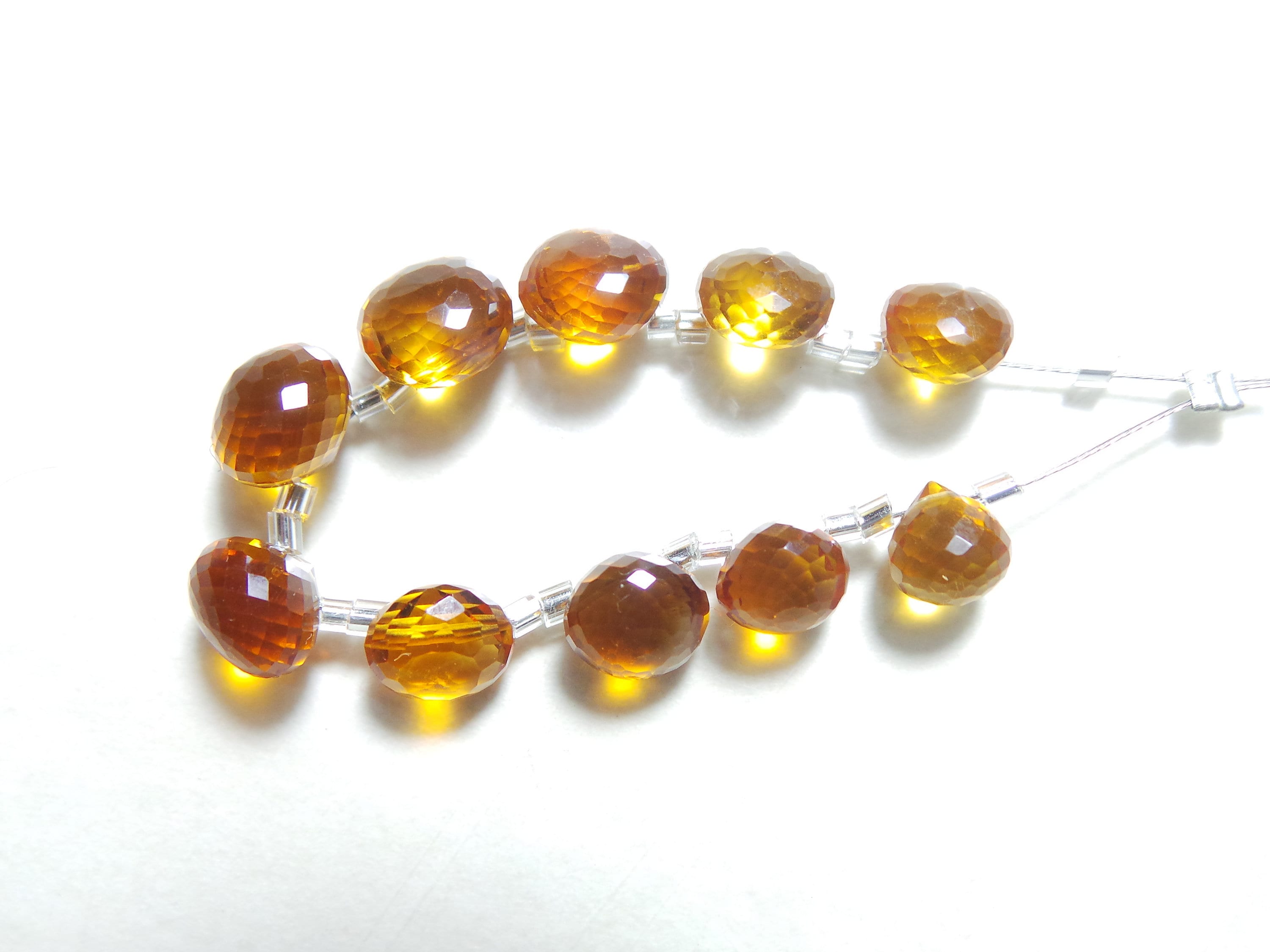 Natural Citrine Faceted Loose Gemstone For Jewelry Making Citrine