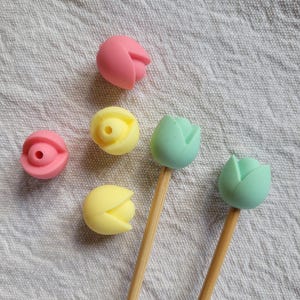 Nadelstopper / Maschenstopper Flora - Set 2 Stück Blumen, Tulpen