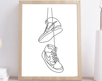 nike shoe wall art