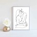 Lovemaking lesbian printable, sensual lovers LGBT, sitting on lap wall fine art print, romantic lesbian print, minimalist wall print. 