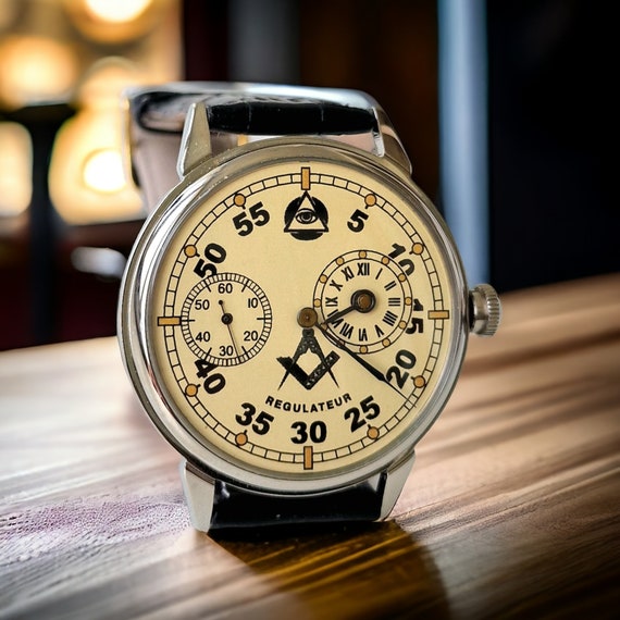 Soviet Molnia Regulator rare mechanical watch MOL… - image 1