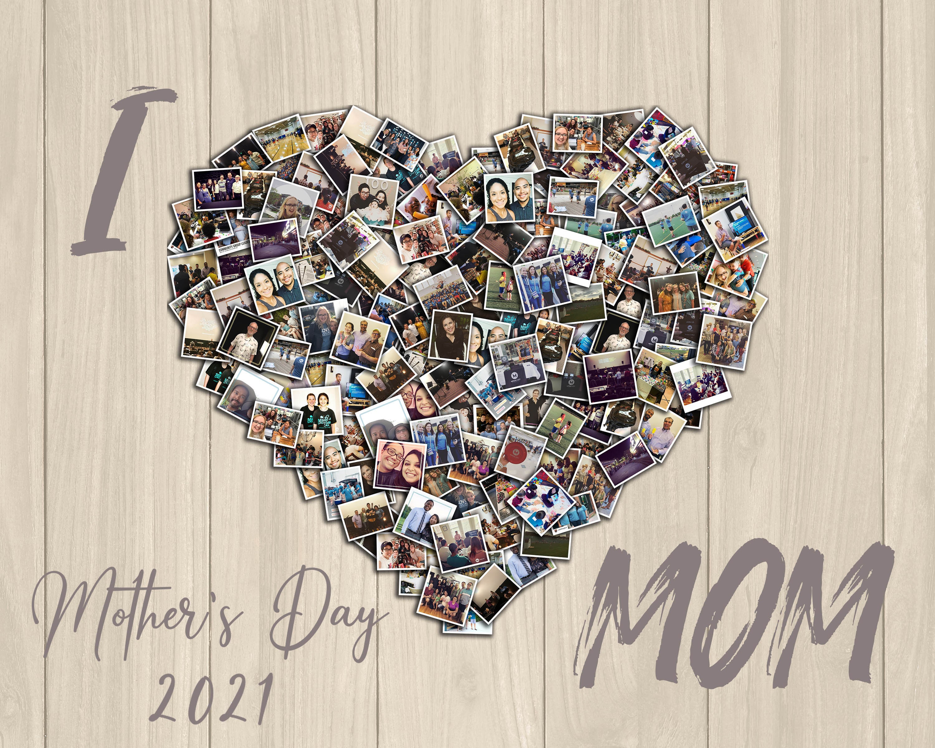 Mothers Day Gift Photo Collage For Mother Personalized Etsy