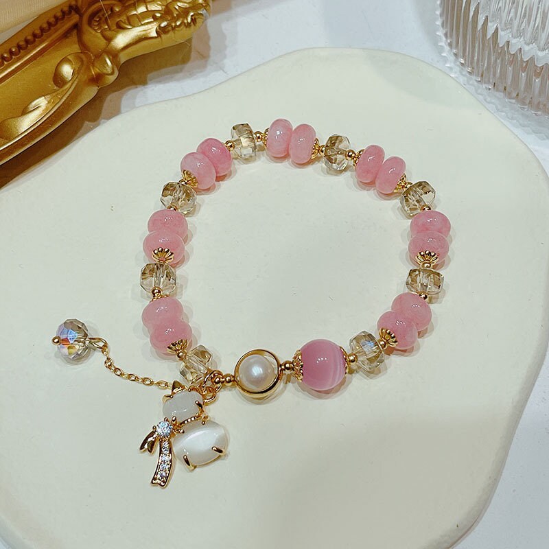 Snowman Bead Bracelet Jade Good Luck Jewelry Birthday Gift - Etsy