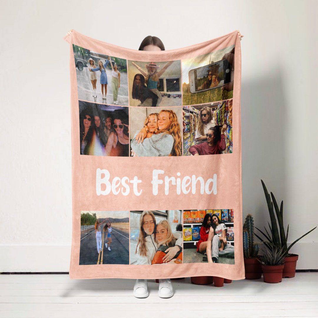Custom Photo Collage Blanket, Personalized Blanket With Picture, Family