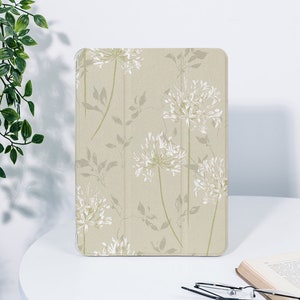 Elegant Flower Simple iPad Case For iPad 9.7&quot; 10.2&quot; 10.9&quot; 12.9&quot; iPad Air 5 4 3 2 iPad mini 6 5 4 Pro 11 inch iPad 2022 2021 2020 iPad Cover