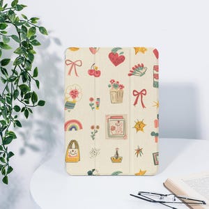 Cartoon Collage iPad Case For iPad 9.7" 10.2" 10.9" 12.9" iPad Air 5 4 3 2 iPad mini 6 5 4 Pro 11 inch iPad 2024 2023 2022 iPad Cover