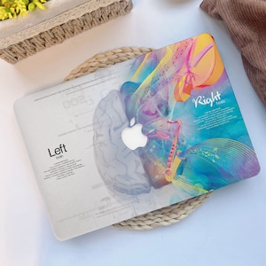 Science Brain Left Right MacBook Case for MacBook Air 2020 Case, MacBook Air 13, 11 Inch, MacBook Pro 13/15/16 inch, Retina Air MacBook 2021