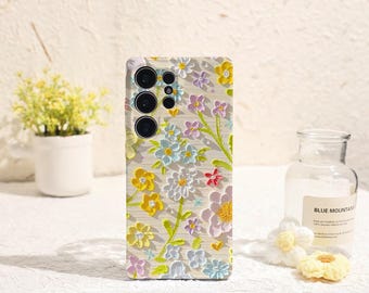 Colorful Flower Samsung Phone Case Phone Case for Samsung Galaxy S25 S24 S23 S22 Plus Ultra Galaxy S Phone Case Galaxy A Phone Case