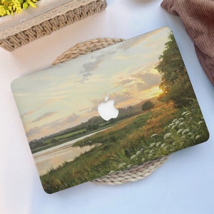 Oil Painting Landscape Hard Laptop Case for MacBook Air 13 M1/M2, 11 Inch, MacBook Pro 13/14/16 inch, Air 15 A2941 Retina Air MacBook 2021