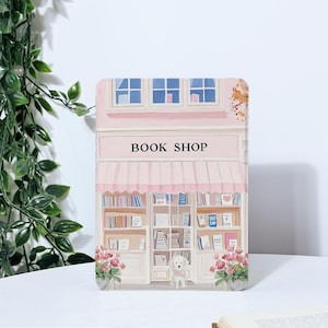 Cat Book Shop Kindle Case For Paperwhite 1/2/3/4, Kindle 2019/2022, Kindle 10th 11th Gen, Kindle Paperwhite Cover, Paperwhite 2021 Case