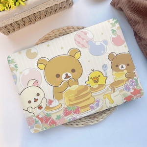 Cute Cartoon Brwon Bears Hard Protective Macbook Case Laptop Cover for MacBook Air 15/13 Inch M3 M2 M1, MacBook Pro 13/14/16 inch 2020-2024