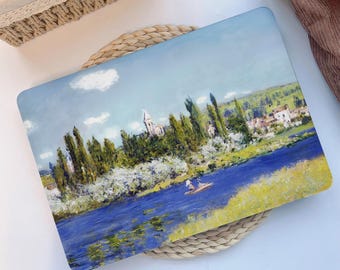 Peinture à l'huile paysage coque macbook coque rigide macbook housse d'ordinateur portable pour MacBook Air 15/13 pouces M3 M2 M1 MacBook Pro 13/14/16 pouces 2020-2024