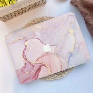 Golden Pink Marble MacBook Case for MacBook Air 2020 Case, MacBook Air 13, 11 Inch, MacBook Pro 13/15/16 inch, Retina Air MacBook 2021