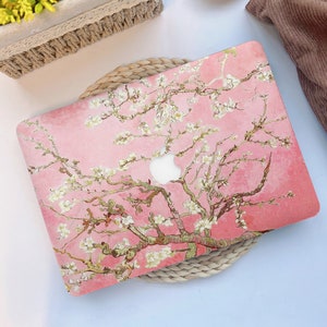 Estuche Van Gogh con diseño de flor de albaricoque para MacBook Air 2020, MacBook Air 13 M1/M2, Pro 13/15/16 pulgadas, Retina Air MacBook 2021