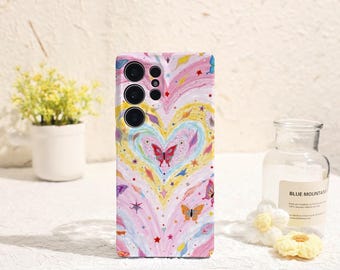 Butterfly of Love Samsung Phone Case Phone Case for Samsung Galaxy S25 S24 S23 S22 Plus Ultra Galaxy S Phone Case Galaxy A Phone Case