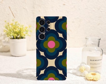 Flower Mosaic Phone Case for Samsung Galaxy S25 S24 S23 S22 Plus Ultra Protective Cover for Samsung Galaxy S23FE S24FE Galaxy Phone Case