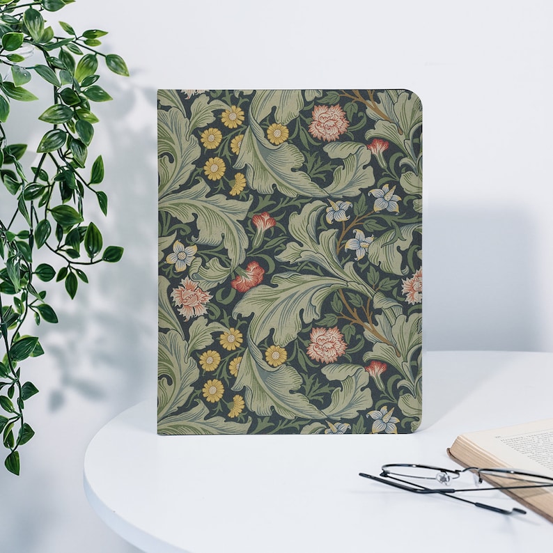 Retro Floral Aesthetic Cover Case for Apple iPad Pro 9.7'' 11'' 12.9 inch 2022 iPad Air 4/5 iPad 7/8/9 iPad mini 6 5 4 Case 2021 iPad Cover zdjęcie 3