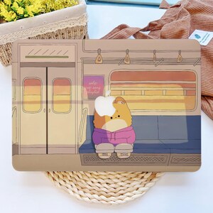 Cute Cartoon Animal Hard Protective Macbook Case Laptop Cover for MacBook Air 15/13 Inch M3 M2 M1, MacBook Pro 13/14/16 inch 2020-2024