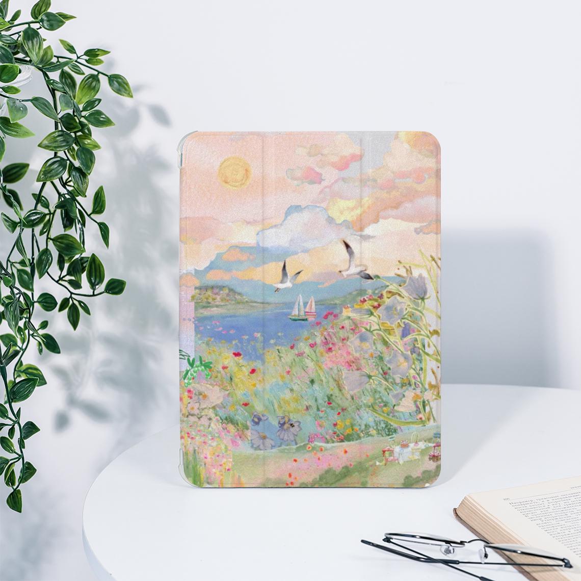 Oil Painting Flower Art iPad Case For iPad 9.7" 10.2" 10.9" 12.9" iPad Air 5 4 3 2 iPad mini 6 5 4 Pro 11 inch iPad 2024 2023 2022iPad Cover