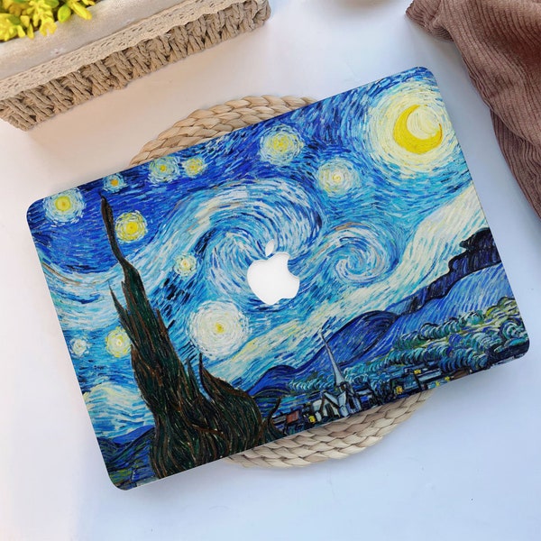 Van Gogh Starry Night MacBook Case for MacBook Air 2020 Case, MacBook Air 13, 11 Inch, MacBook Pro 13/15/16 inch, Retina Air MacBook 2021