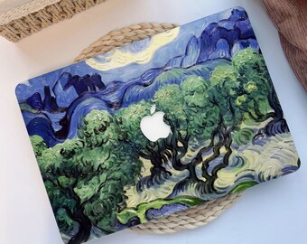 Funda para MacBook con diseño de olivos de Van Gogh para MacBook Air 2020, MacBook Air de 13 y 11 pulgadas, MacBook Pro de 13/15/16 pulgadas y MacBook Air Retina 2021.