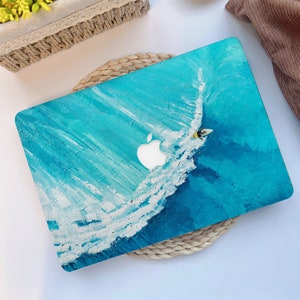 Surfing MacBook Tasche Blue Ocean Case für MacBook Air 2020 2022, MacBook Air 13 M1/M2, MacBook Pro 13/15/16 Zoll, Retina Air MacBook 2021