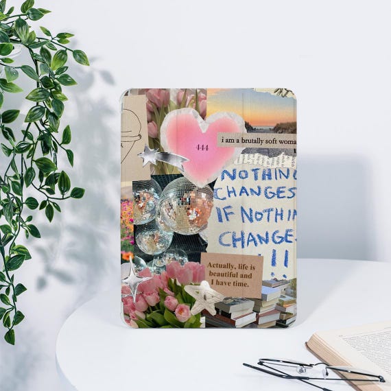Scrapbook Cute iPad Case For iPad 9.7" 10.2" 10.9" 12.9" iPad Air 5 4 3 2 iPad mini 6 5 4 Pro 11 inch iPad 2024 2023 2022 iPad Cover