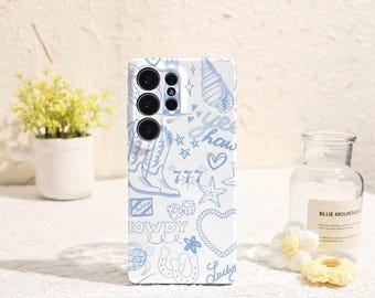 Cartoon Cowboy Samsung Phone Case Phone Case for Samsung Galaxy S25 S24 S23 S22 Plus Ultra Galaxy S Phone Case Galaxy A Phone Case