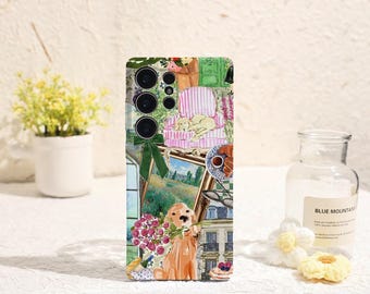 Cartoon Dog Cute Phone Case for Samsung Galaxy S25 S24 S23 S22 Plus Ultra Protective Cover for Samsung Galaxy S23FE S24FE Galaxy Phone Case