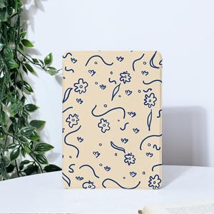 Flower Line Art Kindle Case For Paperwhite 1/2/3/4, Kindle 2019/2022, Kindle 10th 11th Gen, Kindle Paperwhite Cover, Paperwhite 2021 Case