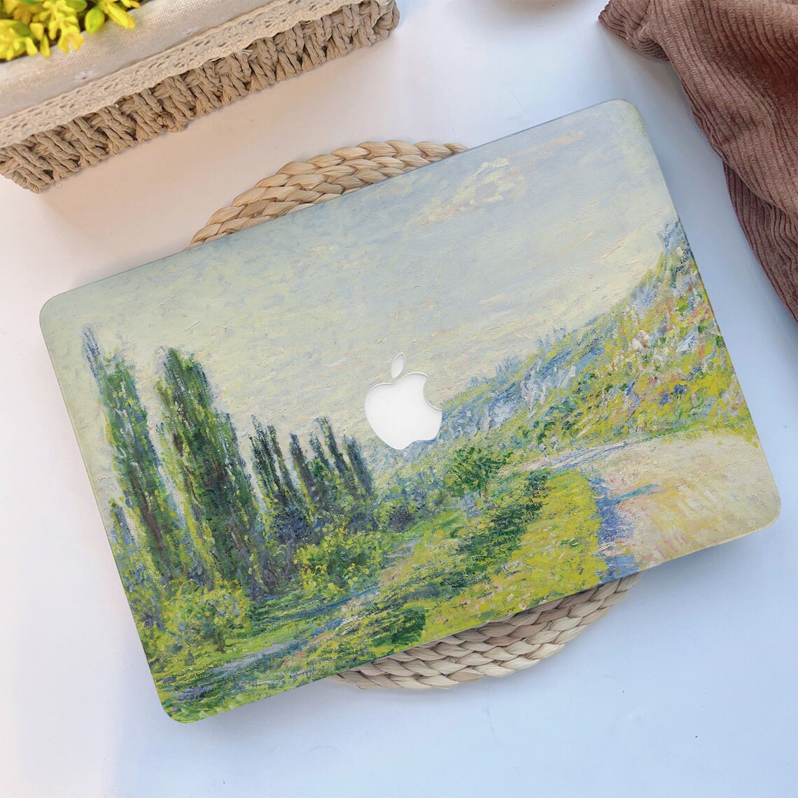 Peinture à l'huile, route de campagne, coque macbook pour MacBook Air 13 M1/M2, 11 pouces, MacBook Pro 13/14/16 pouces, Air 15 A2941 Retina Air MacBoo