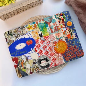 Colorful Collage Macbook Case Hard Macbook Case Laptop Cover for MacBook Air 15/13 Inch M3 M2 M1 MacBook Pro 13/14/16 inch 2020-2024