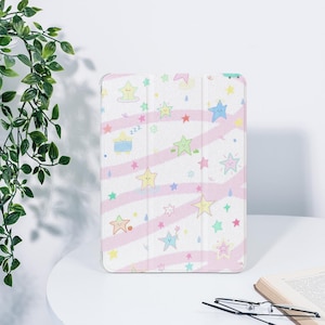 Cartoon Star Collage iPad Case For iPad 9.7" 10.2" 10.9" 12.9" iPad Air 5 4 3 2 iPad mini 6 5 4 Pro 11 inch iPad 2024 2023 2022 iPad Cover