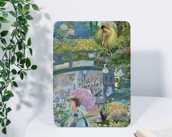 Étui pour iPad peinture à l'huile pour fille 9,7" 10,2" 10,9" 12,9" iPad Air 5 4 3 2 iPad mini 6 5 4 Pro 11 pouces iPad 2022 2021 2020 Housse pour iPad