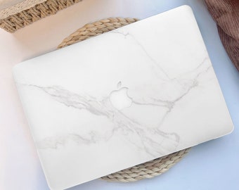 White Jade Marble Stone MacBook Case for MacBook Air 2020 Case, MacBook Air 13, 11 Inch, MacBook Pro 13/15/16 inch, Retina Air MacBook 2021