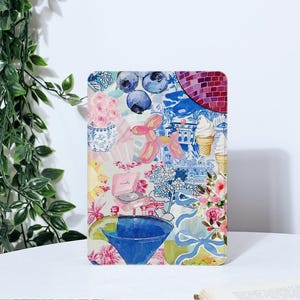 Funda para Kindle con diseño de álbum de recortes azul para Paperwhite 1/2/3/4, Kindle 2019/2022, Kindle 10.ª y 11.ª generación, funda para Kindle Paperwhite, funda para Paperwhite 2021
