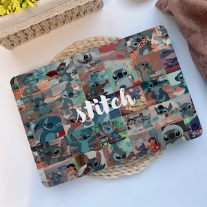 Cute Cartoon Stitch Hard Protective Macbook Case Laptop Cover for MacBook Air 15/13 Inch M3 M2 M1, MacBook Pro 13/14/16 inch 2020-2024