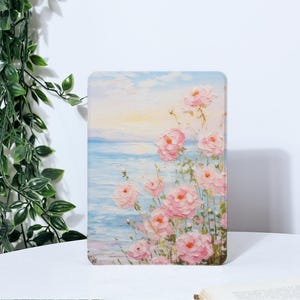Custodia Kindle con motivo dipinto a olio e fiori per Paperwhite 1/2/3/4, Kindle 2019/2022, Kindle 10a 11a generazione, custodia per Kindle Paperwhite, custodia per Paperwhite