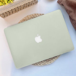 Desert Green Light Solid Color Hard Case Cover For Macbook Air - Etsy