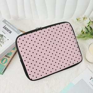 Cute pink polka dots Macbook Sleeve,Laptop Sleeve 10/13/15,IPad Air Case,Macbook Pro Case,Macbook Pro 13 Case,Macbook Air Case,Computer Case